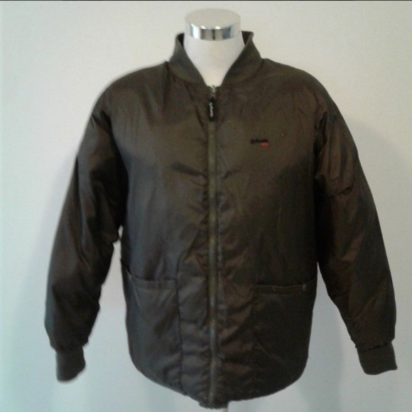 Schott NYC Reversible Puffer Bomber Jacket Camo black XL extreme cold weather - Picture 6 of 7